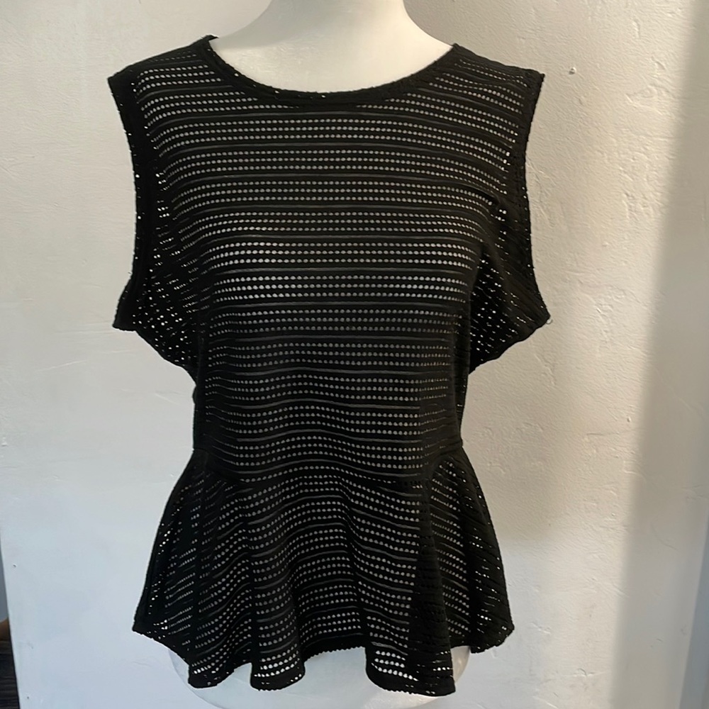 Black Mesh Top
